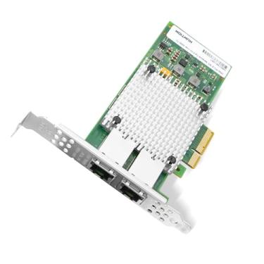 Imagem de Placa de rede PCI-E de 10 Gb para Intel X550-T2, duas portas RJ45 com controlador Ethernet Intel X550-AT2, adaptador LAN PCI Express 3.0 X4 suporta Windows Server/Linux/VMware