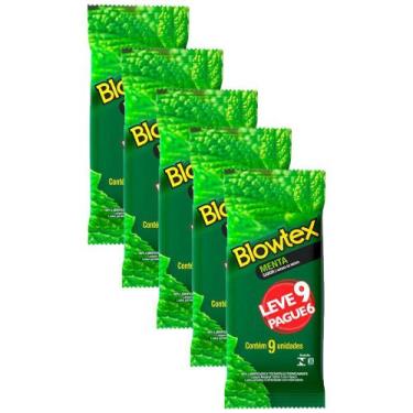 Imagem de Kit 5 Preservativo Blowtex Menta Leve 9 Pague 6 unidades