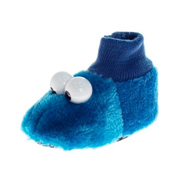 Imagem de Pantufa para filhote de bebê Monster Puppet Vila Sésamo, Azul, 7-8 Toddler