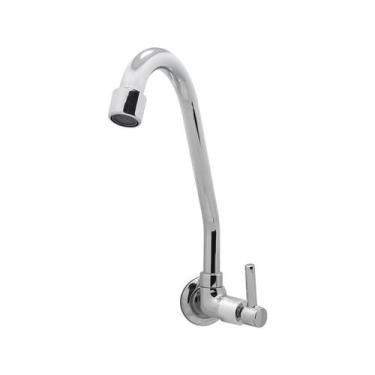 Imagem de Torneira Parede Cozinha Bica Móvel Metal 1/4 Volta Luxo - Shop Hidraul