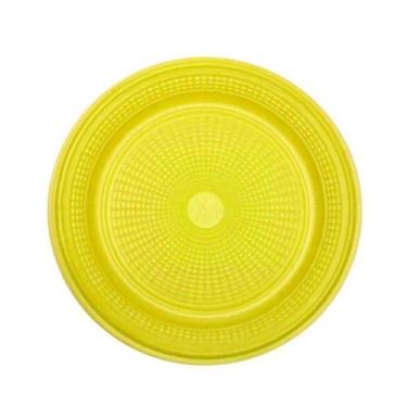 Imagem de Prato Descartável para Bolo Amarelo 15cm c/10 - Trik Trik