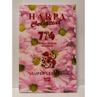 Imagem de Harpa celestial 774 e canticos de louvor marrom - mana encadernadora
