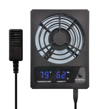 Imagem de Desumidificador para viveiro de terrário da floresta tropical, ventilador de tanque de répteis, ventilador de ventilação para compartimento de répteis, melhorando a circulação de ar para anfíbios,
