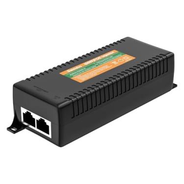 Imagem de Adaptador injetor PoE de 2,5 Gb 60W, compatível com IEEE 802.3bt/at/af, converte não PoE em rede PoE, 100/1000/2500Mbps RJ45, até 100 m, Plug & Play (60 W)