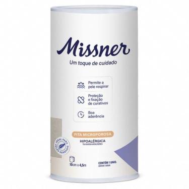 Imagem de Fita Microporosa Bege 10cm X 4,5m - Missner (2 Unid)