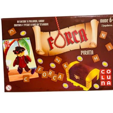 Imagem de Jogo infantil Forca Tabuleiro Pirata, Educativo e Divertido para Brincar com Amigos e Família- Coluna