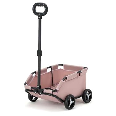 Imagem de Carrinho Passeio Pet Para Cães/Gatos Dobrável Pequeno Porte Até 7kg Mini09 (Rosa)
