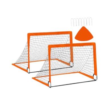 Imagem de rockible Trave de Futebol para Crianças com Estrutura de Fácil Montagem E Bolsa de Transporte, Laranja