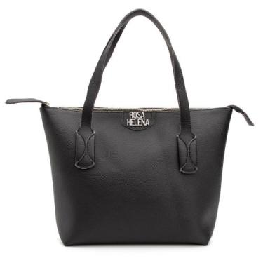 Imagem de bolsa feminina média de alça - rosa, Preto