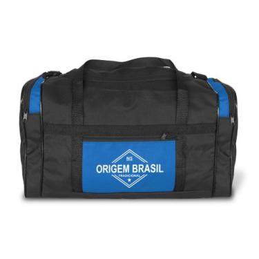 Imagem de Bolsa de Viagem e Academia Média N5 Lona Origem Brasil, Azul royal