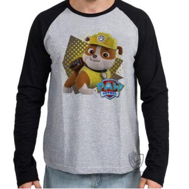 Imagem de Camiseta Manga Longa Patrulha Canina Rubble - Empório Dutra, G  adulto
