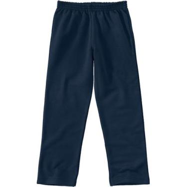 Imagem de Calça De Moletom Infantil Básica Inverno Flanelada Unissex Tradicional