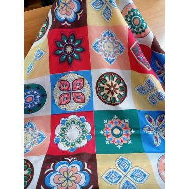 Imagem de Chita Microfibra 100% Poliéster  1,00 m x  1,50 m - Varejo dos Tecidos