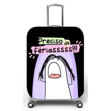 Imagem de Capa para mala de viagem G, medidas max C48x A75 x P29cm Flork Preciso