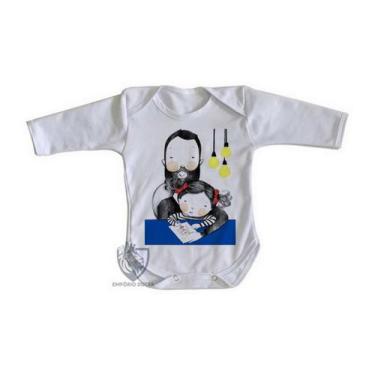 Imagem de body nenê criança roupa bebê manga longa Melhor pai menina - Empório D