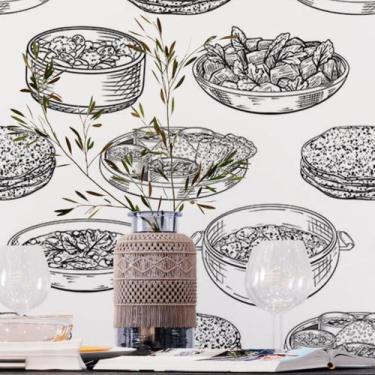 Imagem de Papel de Parede Adesivo Gourmet Comidas N018083 - Adesivo BR