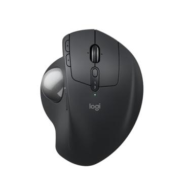 Imagem de Mouse sem fio Logitech Trackball MX Ergo S com Ajuste de Ângulo, Conexão USB Logi Bolt ou Bluetooth, Easy-Switch para até 3 dispositivos, 6 Botões Programáveis, Compatível com PC/Mac