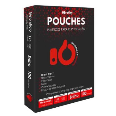 Imagem de Plastico Plastificação Grafity Meio Ofício 170x226mm 0,07mm 175 Micras