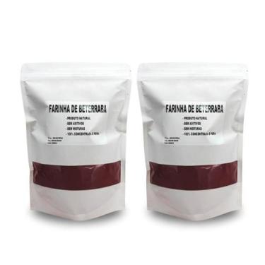 Imagem de Kit 2 Un Farinha Beterraba Pó 1kg - DAB Suplevitta
