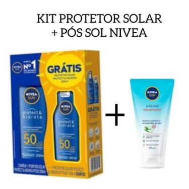 Imagem de Protetor Solar Corporal Nivea Fps50  Pós Sol Nivea 175ML KIT