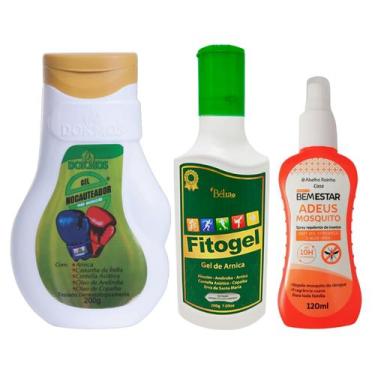 Imagem de Gel Nocauteador + Fitogel  Gel de Arnica 10 Ervas + Spray Repelente Co