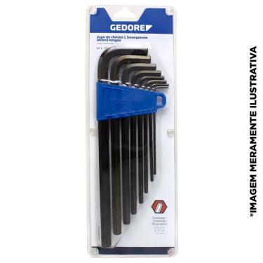 Imagem de Jogo de Chave Allen Hexagonal Longa Tipo L 2,0 MM à 10 MM - Gedore 012307