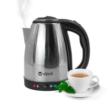 Imagem de Chaleira Elétrica Aço Inox Jarra Bule 1500W 2L Portátil 110V - Shop Mi