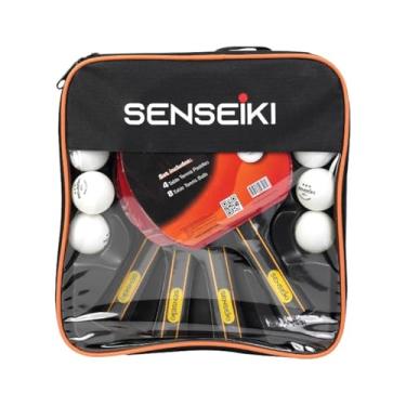 Imagem de Raquetes de pingue-pongue – Conjunto de alto desempenho com raquetes de tênis de mesa premium, bolas de pingue-pongue 3 estrelas, estojo de armazenamento compacto | Conjunto de 4 raquetes e 8 bolas