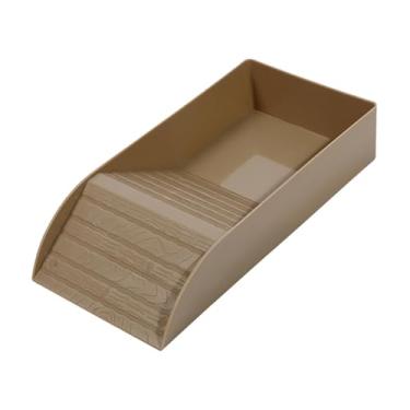 Imagem de ＡＷＨＡＯ Prato de alimentação de tartaruga, tigela de terrário, tigela para répteis, alimentador de tartaruga para hamster, Brown S