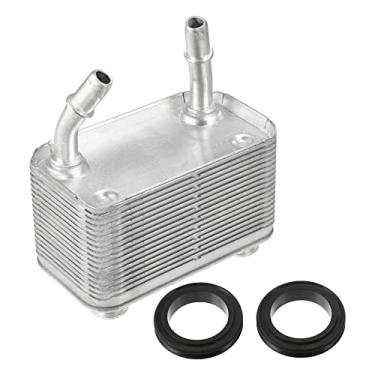 Imagem de X AUTOHAUX Carcaça do refrigerador de óleo do motor do carro com conjunto de junta para BMW X5 2000-2006 17207500754