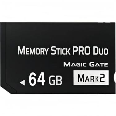 Imagem de HSANYIUR Memory Stick Pro Duo Mark2 de alta velocidade de 64 GB - para cartões de memória PSP e câmera