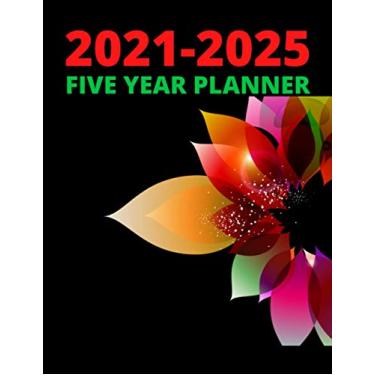 Imagem de 2021-2025 Five Year Planner: 5 year calendar 2021 2025, 60 Months Calendar, 5 Year Planner and Monthly Calendar with Holidays, 2021-2025 Monthly ... Schedule Organizer