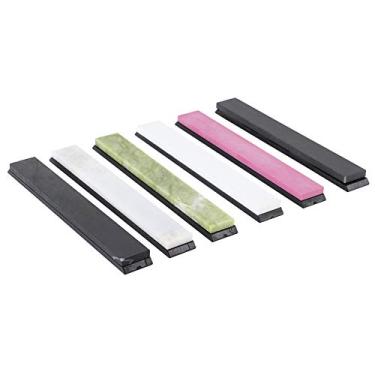 Imagem de Conjunto de Pedras para Afiador de Facas Com Grão 800 3000 4000 5000 8000 10000 para Faca de Cozinha, Tesoura, Picador, Cinzéis, Portáteis e de Longa Duração, 6 Peças de Afiação