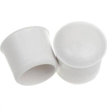 Imagem de Ponteira Cadeira Forsan Borracha Branca   1.1/4'' 2Pecas 0056Cb