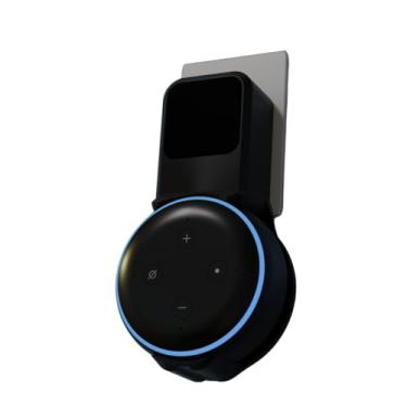 Imagem de Splin Suporte de Tomada sem fio para Amazon Alexa Echo Dot 3 modelo compacto (preto) - máxima durabilidade e leveza na tomada