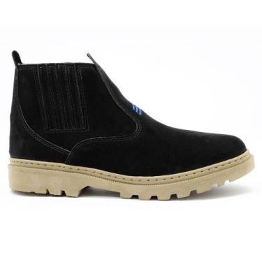 Imagem de Bota Botina Masculina New Couro Legítimo Agriculture Sola Costurada - 
