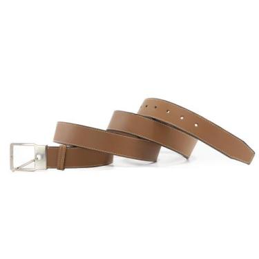 Imagem de Cinto Masculino Social Sport Fino Em Couro Fivela Pratada Use Young, C