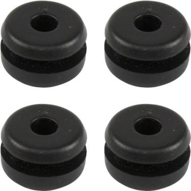 Imagem de Kit 4 borracha coxim fixação tampa lateral DT180 DTN DTZ RD125 RD135 R