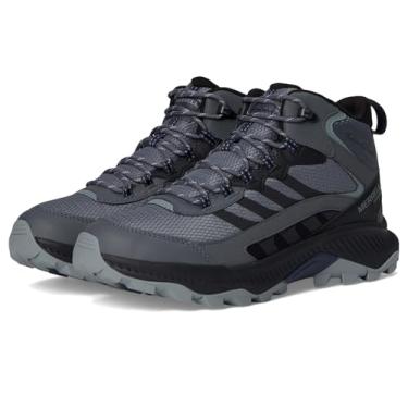 Imagem de Merrell Tênis masculino Speed Strike 2 Mid impermeável para caminhada, Rock, 46