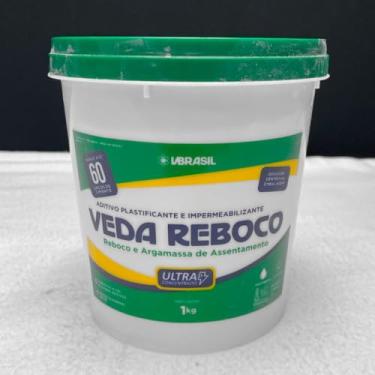 Imagem de Veda Reboco 1kg Aditivo Plastificante e Impermeabilizante Proteção Contra Umidade e Mofo Proteção contra Água e Fissuração - Faz Até 60 Sacos de Cimento