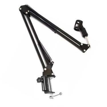 Imagem de Suporte Pedestal de Mesa Microfone Podcast Gravaçao Audio Transmissao 