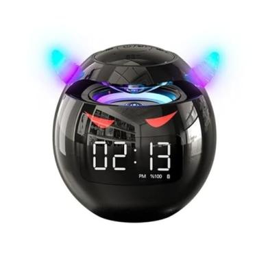 Imagem de Caixa Som Relógio Despertador Bluetooth Sem Fio Monstrinho