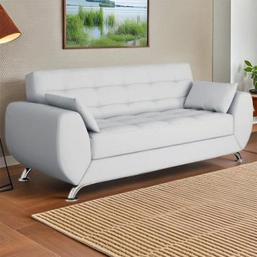 Imagem de Sofá 3 Lugares Nath Branco - Mobly