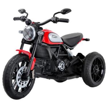 Imagem de Mini Moto Elétrica Triciclo 12v Licenciado Ducati Scrambler Icon - imp