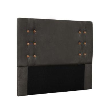 Imagem de Cabeceira Cama Box King 195cm E Recamier Gênova Suede Cinza S04 - D'ro