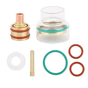 Imagem de Kit de soldagem tig tfm53ncn, pinça de copo de vidro, acessórios de soldagem e corte para wp9, wp20 tocha de soldagem a arco de argônio (1.6mm)