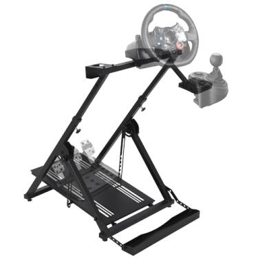 Imagem de Sim Racing Wheel Stand, Heavy Duty Adjustable Cockpit With Shifter Mount | Foldable Steering Wheel Stand for PC/PS5/Xbox | Universal Compatibility (Pedals Not Included)
