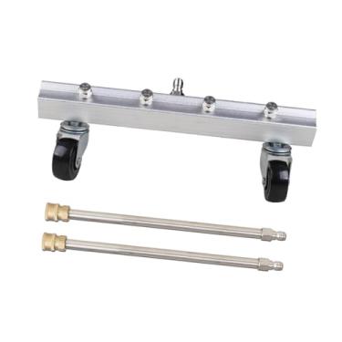 Imagem de WeiLaiKeQi Limpador de material rodante da arruela de pressão com varinhas de extensão sob a lavadora de carros Acessórios de água Broom 4000 PSI para lavar o, 2 Hastes Retas