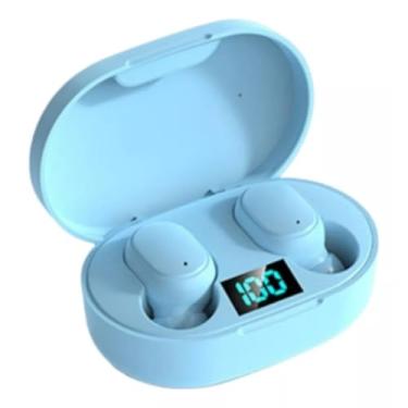 Imagem de Fone de Ouvido Bluetooth Sem Fio Wireless 5.1 Duplo Com Visor, Premium (Azul)