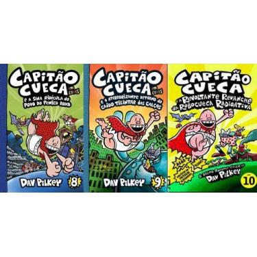 Imagem de Capitão Cueca Do Volume 8 Ao 10 - Dav Pilkey - COMPANHIA DAS LETRAS